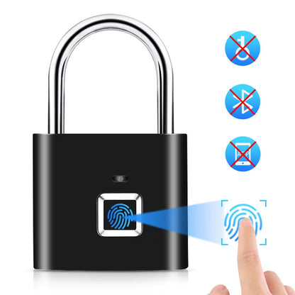 Biometric Door Lock Keyless Fingerprint Padlock Security Fingerprint Lock Electric Luggage Case Smart Lock Anti-Theft Door Lock