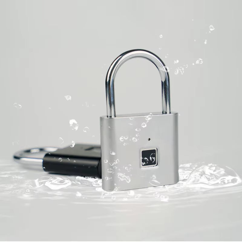 Biometric Door Lock Keyless Fingerprint Padlock Security Fingerprint Lock Electric Luggage Case Smart Lock Anti-Theft Door Lock